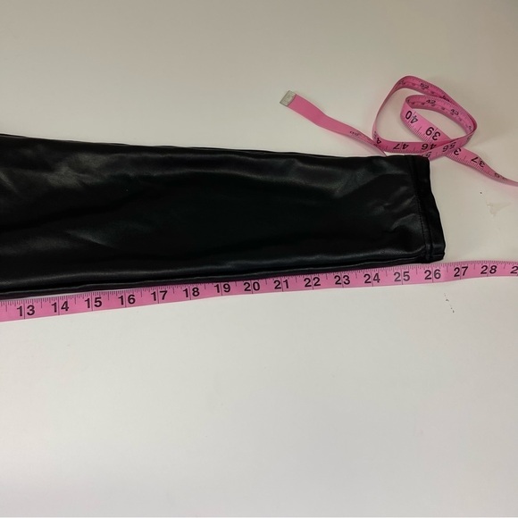 Abercrombie & Fitch Pants Womens Size Small Black Vegan Faux Leather Skinny Leg - Picture 13 of 13